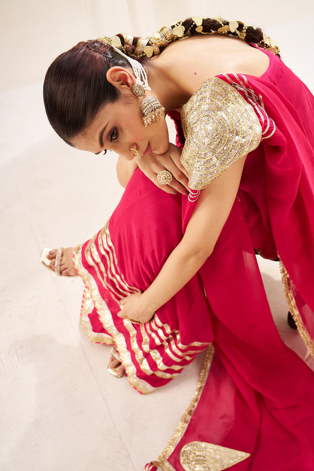 Organza Dupatta with Lumpo