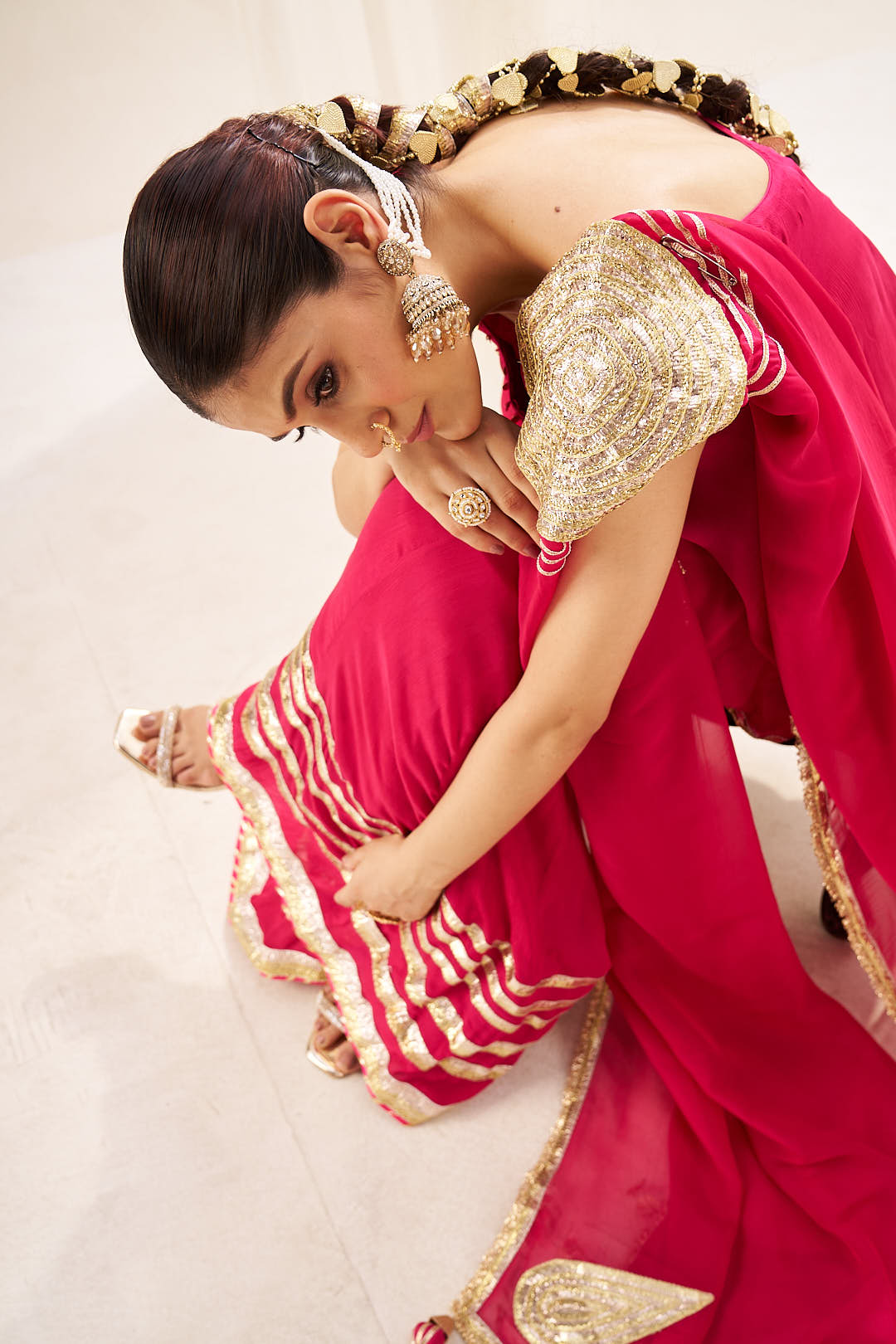 Organza Dupatta with Lumpo