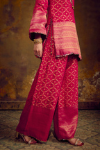 Naad Laali - Pink Kurta Set with Tassle Detailing
