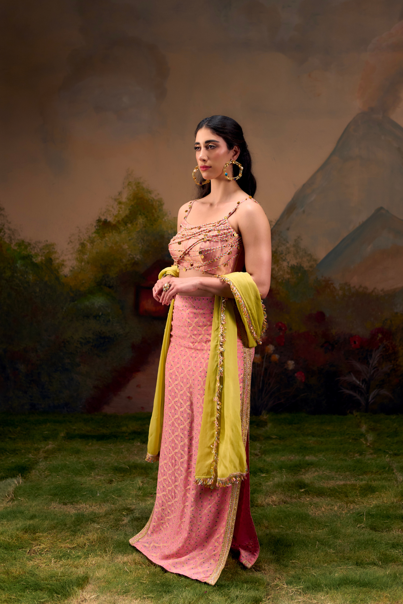 Naad Ishq- Blush Pink Skirt Set