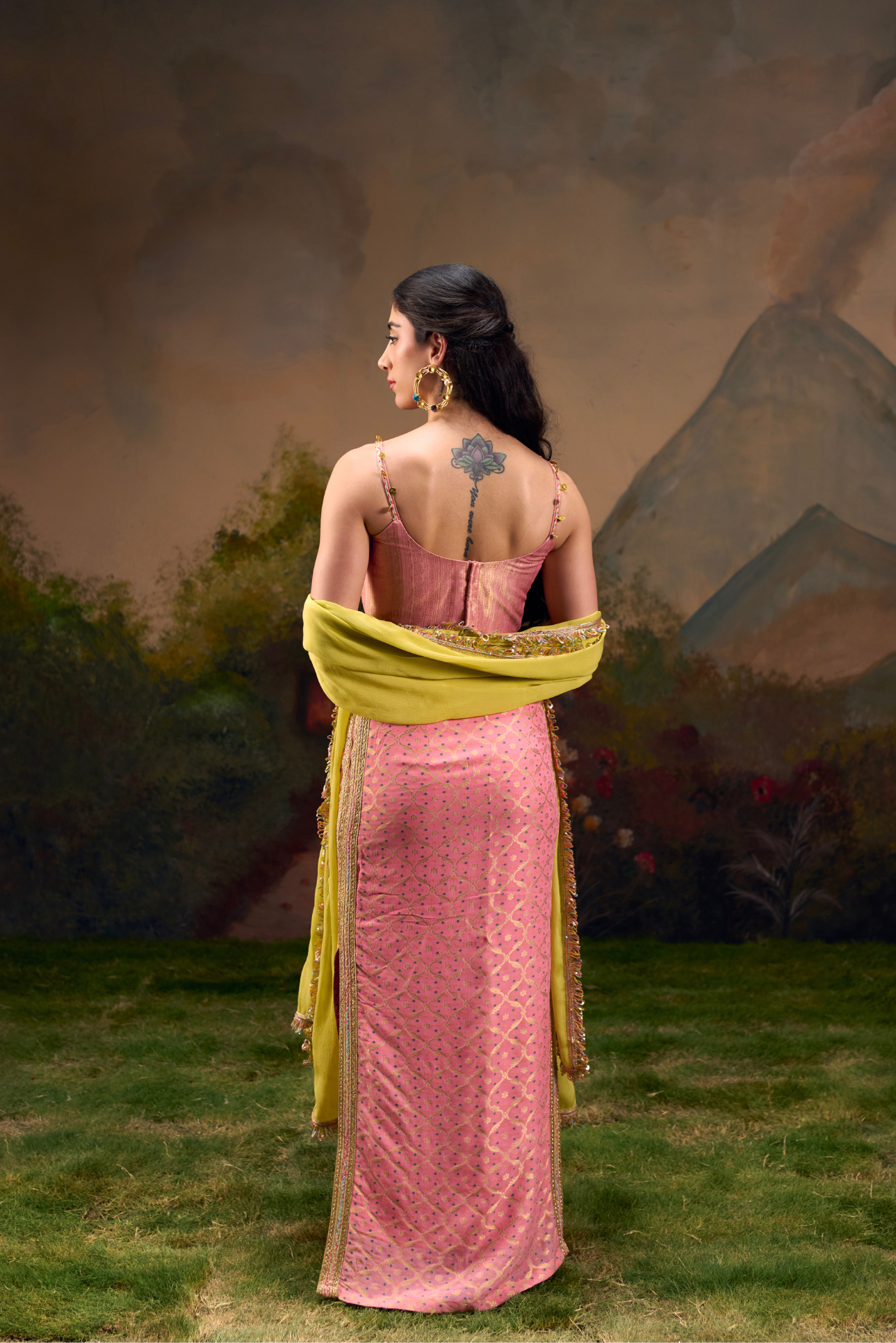 Naad Ishq- Blush Pink Skirt Set