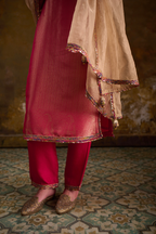 Naad Rupak - Pink Kurta Set with Pant and Dupatta