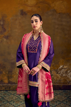 Naad Rani - Purple Farshi Salwar Set with Dupatta