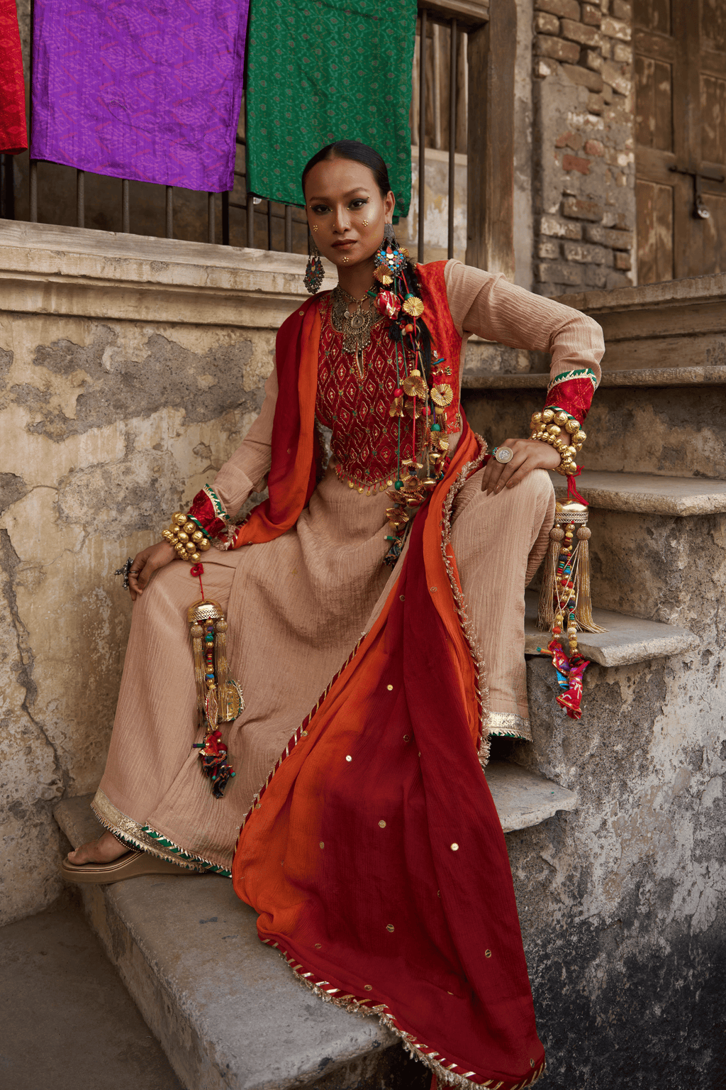 Chiffon Dupatta with Handwork
